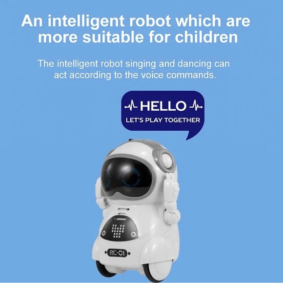 New Pocket Mini RC Robot Talking Interactive Kids Toy Gift Smart Toys Robots - Picture 8 of 15